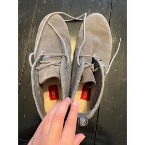 UGG Mens Grey Suede Wool Chukka Boots S2HT79V530 Size 12 Lace Up Desert Boots